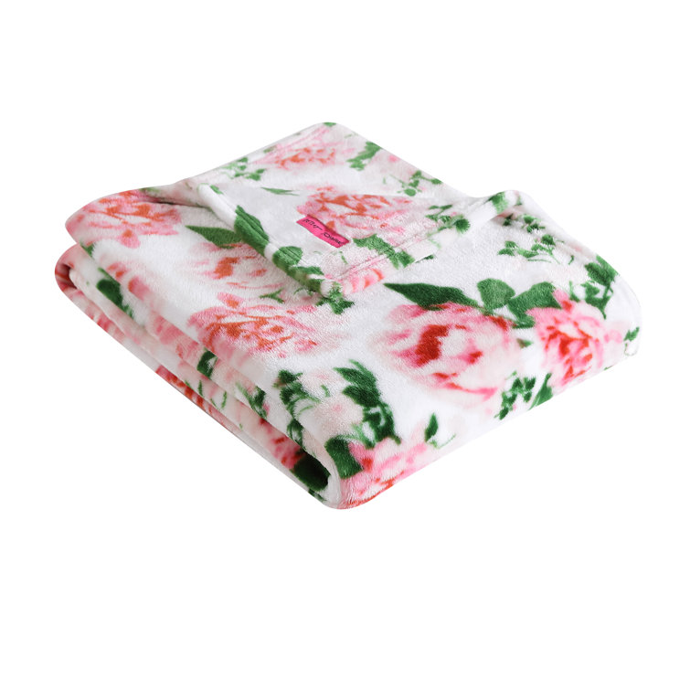 Floral discount fleece blanket